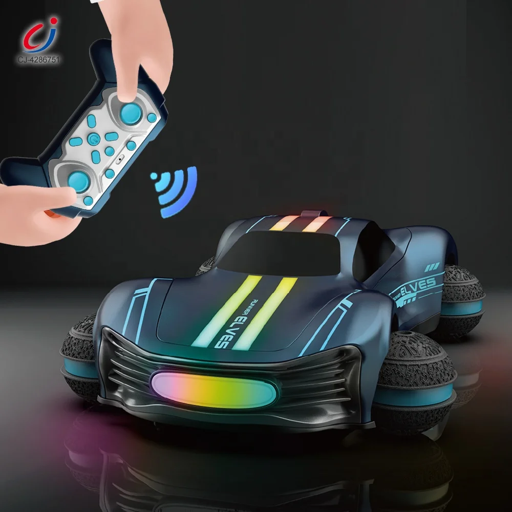 Chengji juguetes racing cars ball wheel remote control concept car drifting sports future rc 360 degree stunt car toys for kids