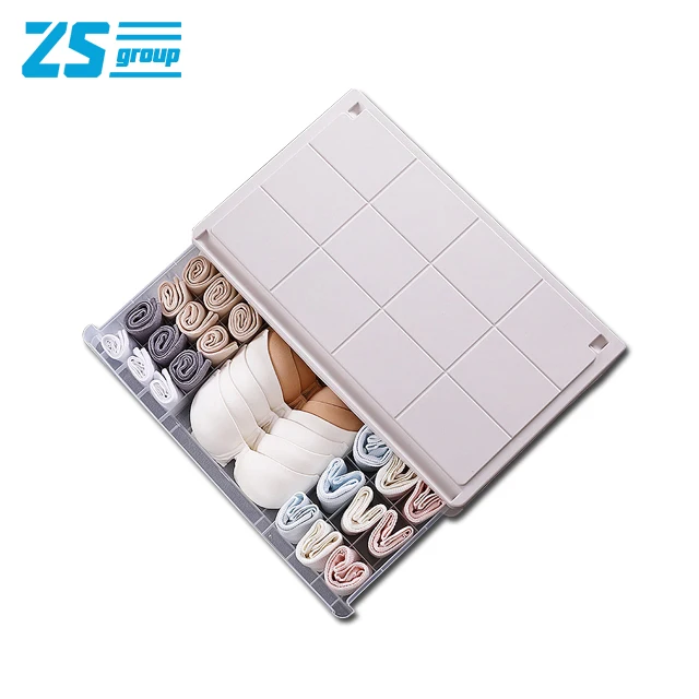 Drawer type three-in-one compartments underwear storage box bra underwear socks sorting box