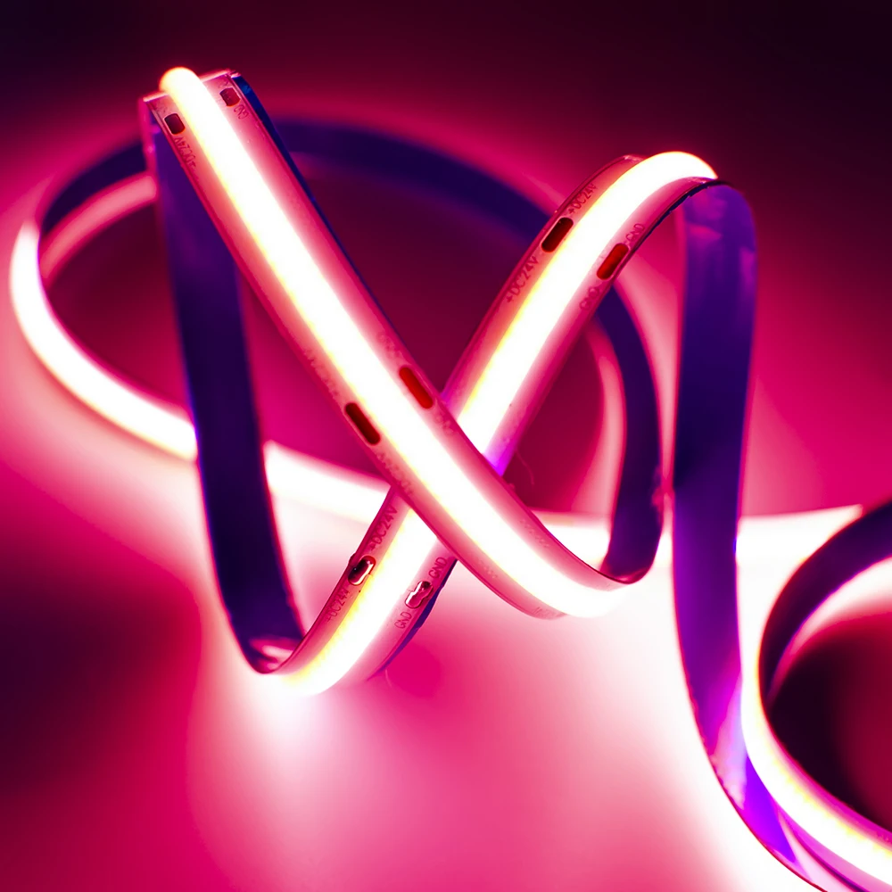 Светодиодная лента с монолитным блоком светодиодов цветная световая полоса атмосферное освещение постоянный ток 24 В 11 Вт монолитный блок