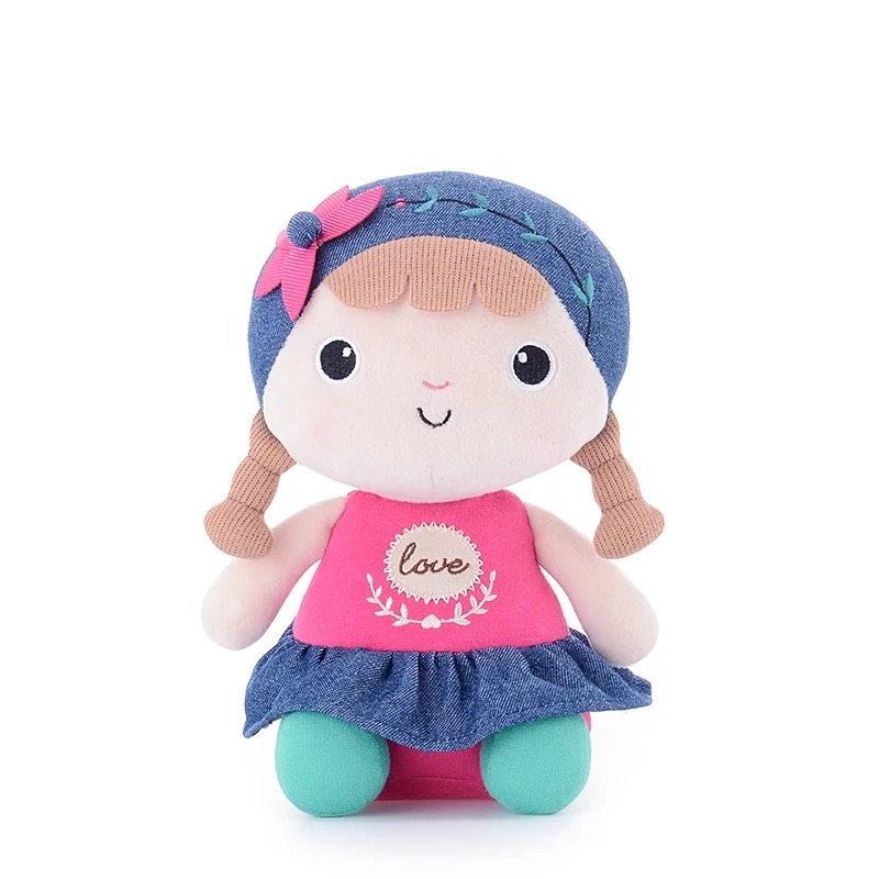 Plush doll for girls w/long hair