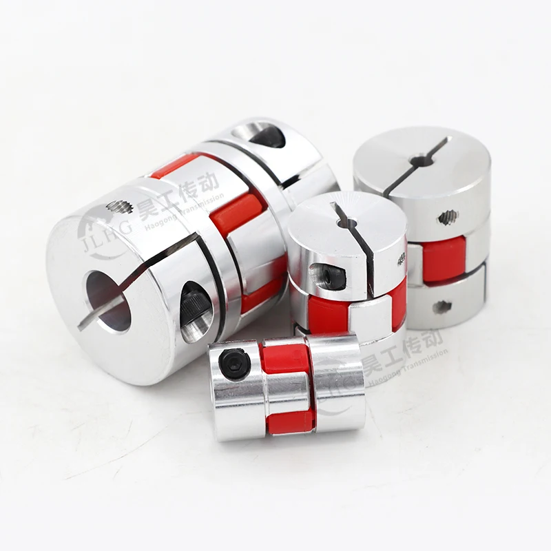 XL/GR 20 25 30 8mm couplings spider jaw rotex aluminum Plum shaft couplings For cnc Servo Motor Miniature Ball Screw
