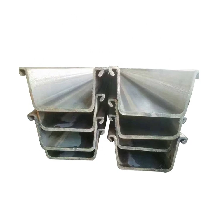 Prime quality steel sheet pile wall 2 type z type u shaped steel sheet pile for harbour