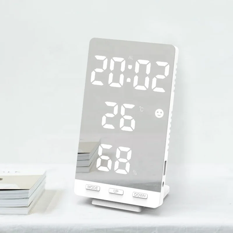 
Ultra Thin Fantastic New Design LED Stand Wall Weather Station Alarm Clock 