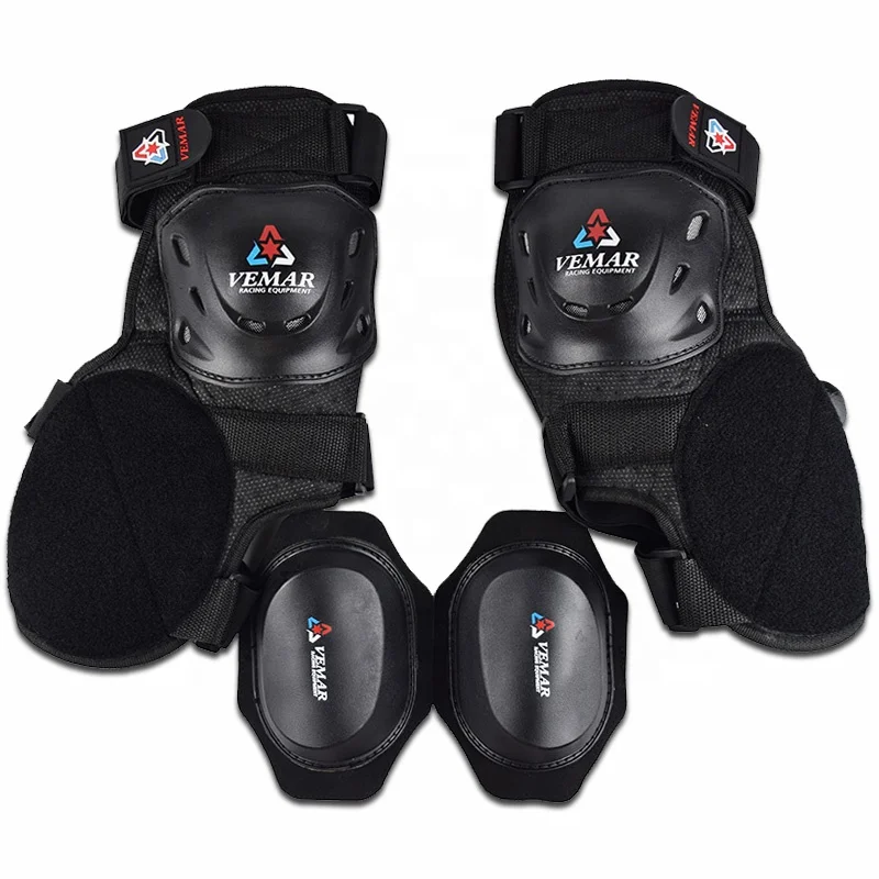 VEMAR Protective Motorbike Knee Pad Men Motocross Motorcycle Riding Knee Support MX Protector Racing Guards Off-road Knee Strap