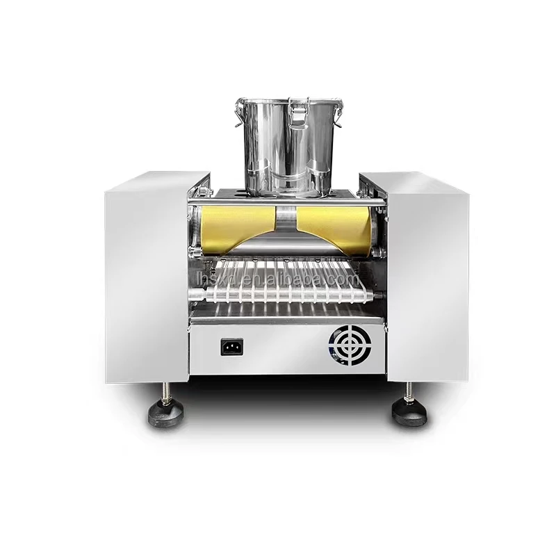 Fully automatic thousand layer cake skin commercial durian egg skin spring cake towel rolling baking  thin cake machine