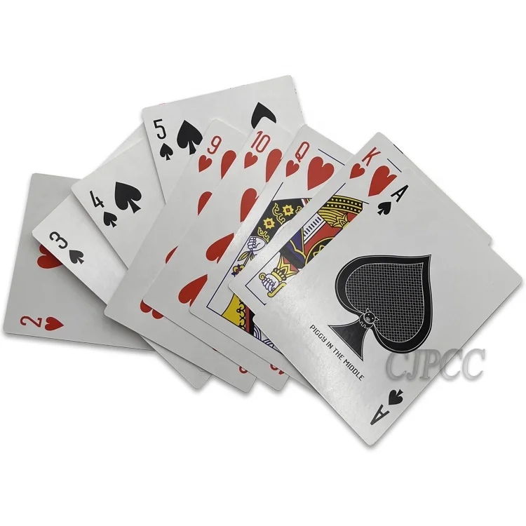 Custom Playing Cards Large Size Game Card Deck Red Poker Cards