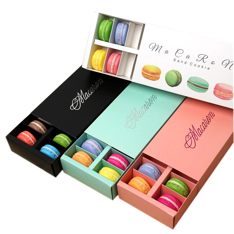 Customized food storage macaron packaging box
