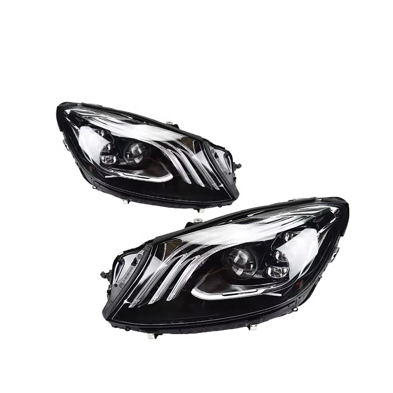 Светодиодные лампы, автомобильная фара для Mercedes-benz s-class w222 2018 full Led drl, фара головного изготовителя