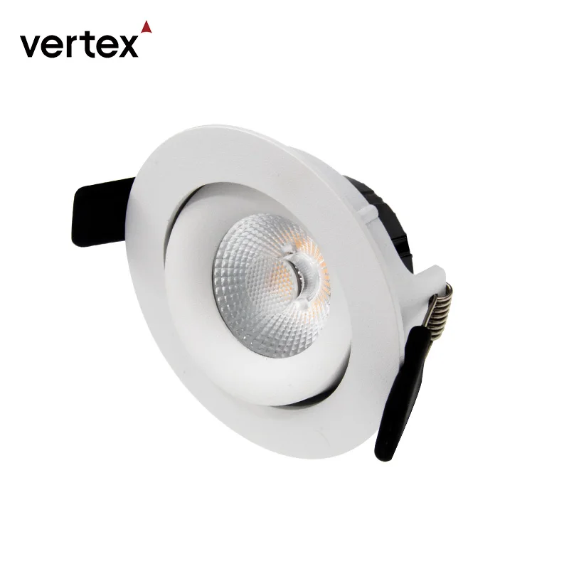 Australian Recessed Rgb Saa Cob Led Downlight Housing Gimble 90Mm 7W Tri Thin Led Light 10W Anti Glare Tri Colour 90Mm Downlight