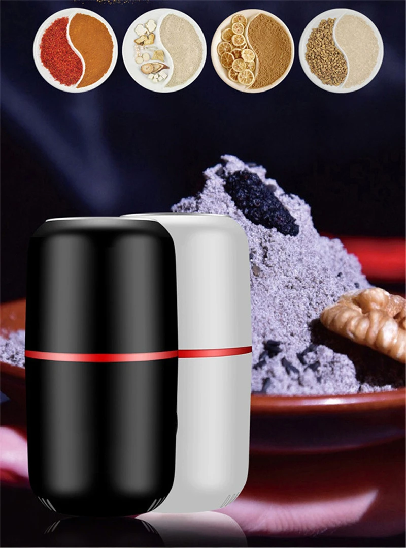 Factory Direct Sale Mini Plastic Machine Electric Coffee Burr Mixer Grinder Blender