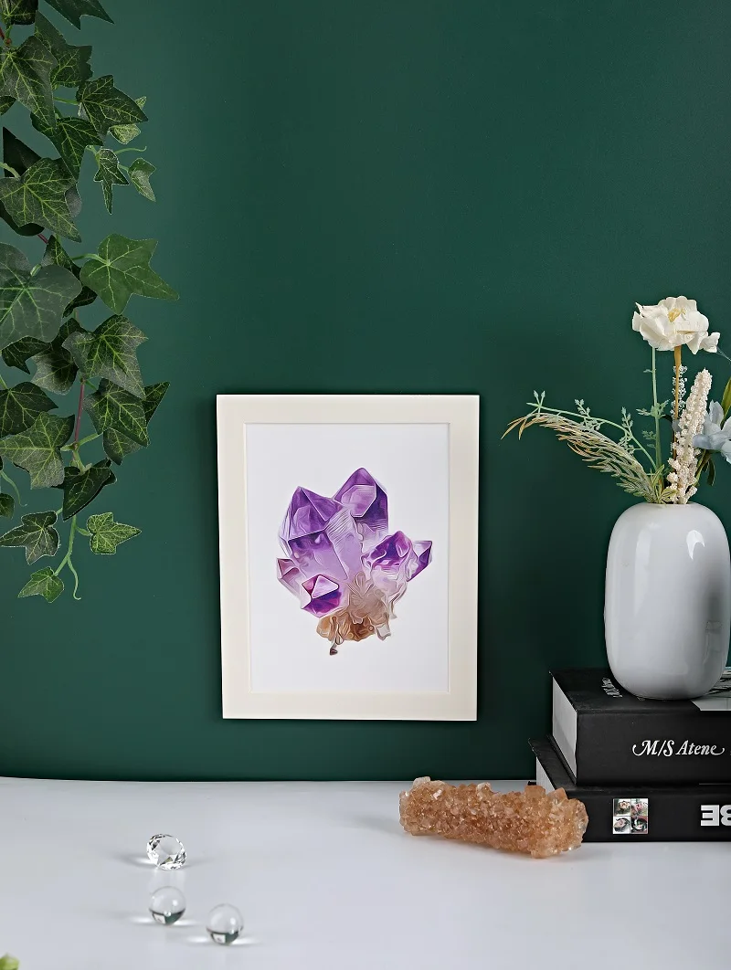 Art Print Hotel Decoration Project Modern Hand Painting Wall Art Frame Picture Resin Print