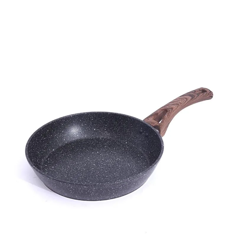 Hot Sale Cook Ware  Nonstick Frying Pan with Glass Cover Cookware Maifan Stone Pot