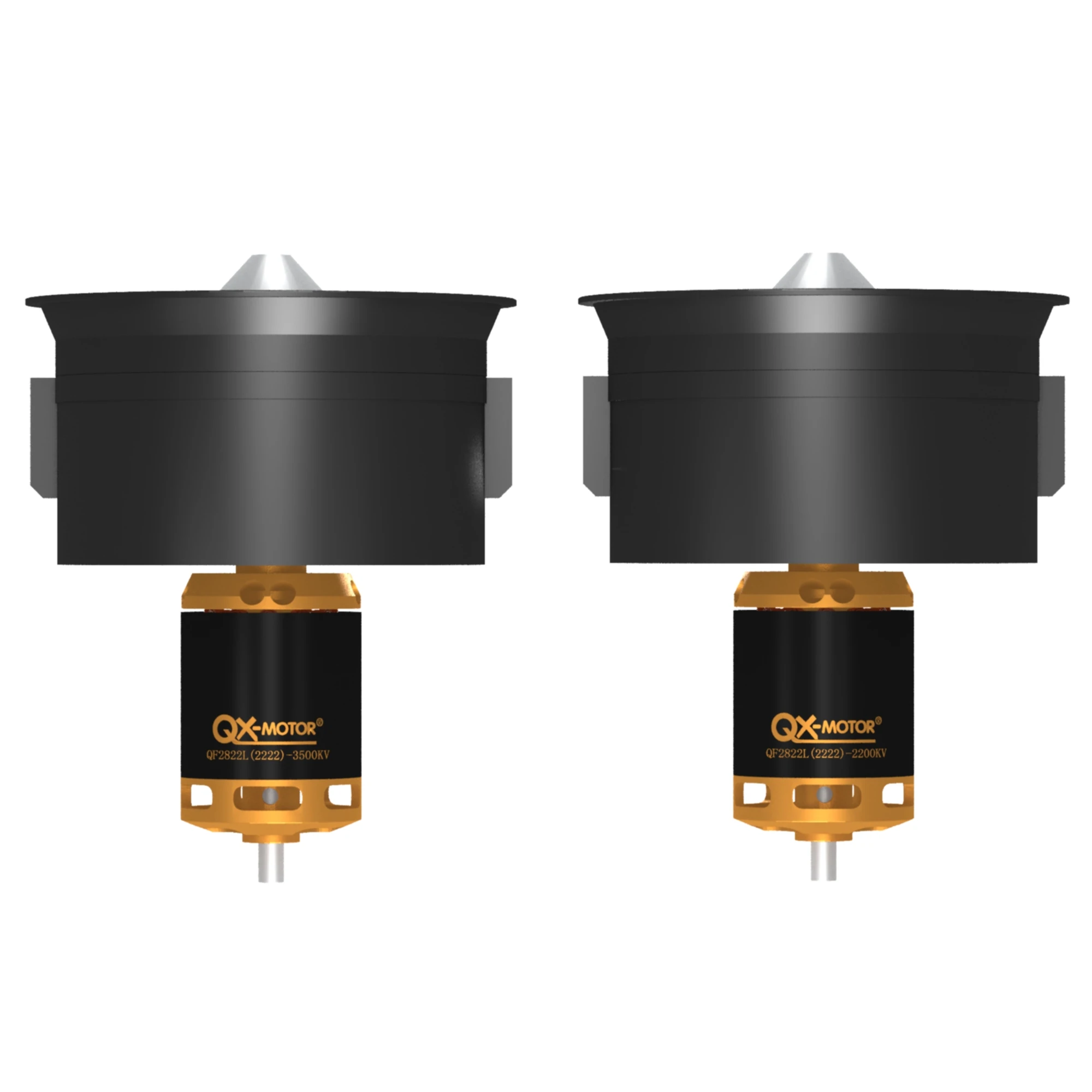 QX-MOTOR 64-мм EDF комплект 12 лопастей воздуховод 3S 4S 5S 6S бесщеточный двигатель для радиоуправляемых самолетов силового вентилятора турбореактивного самолета