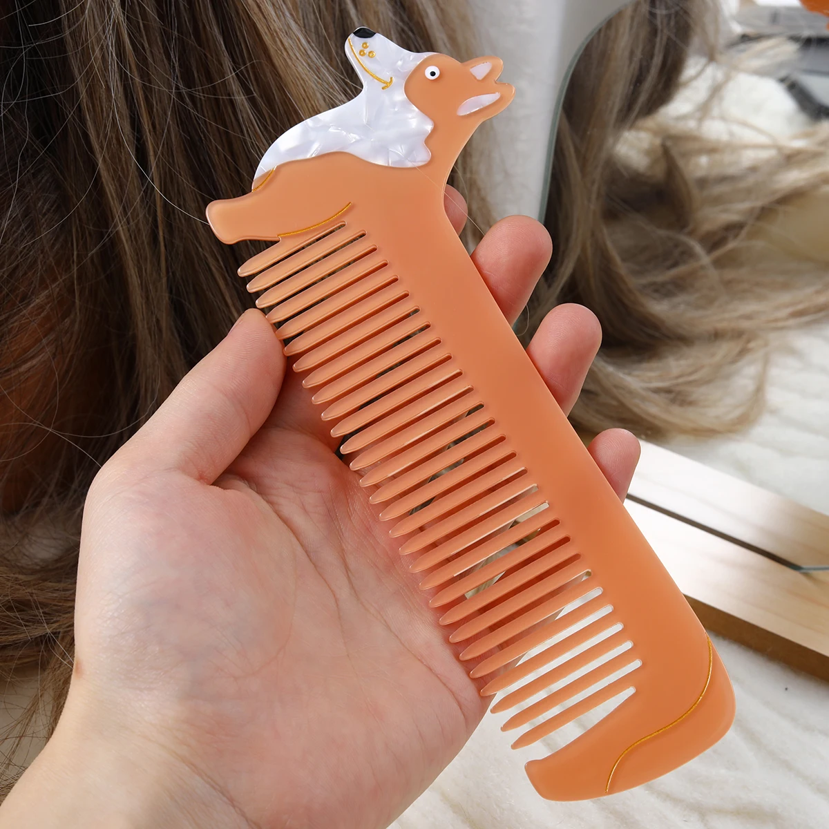 ethylic acid Corgi dog cute pet comb hair comb anti static pet comb
