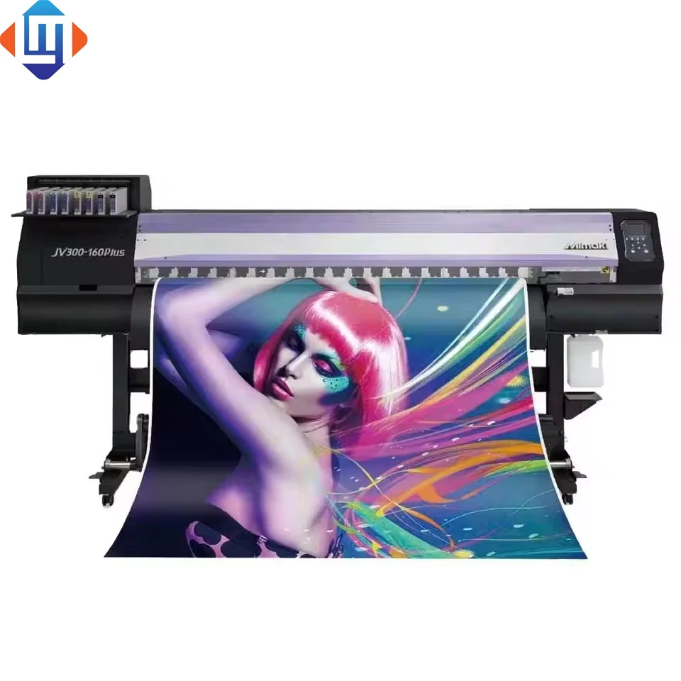 Вторая рука MIMAKI JV300-160Plus DX7 экологически чистый принтер чернил без насадки