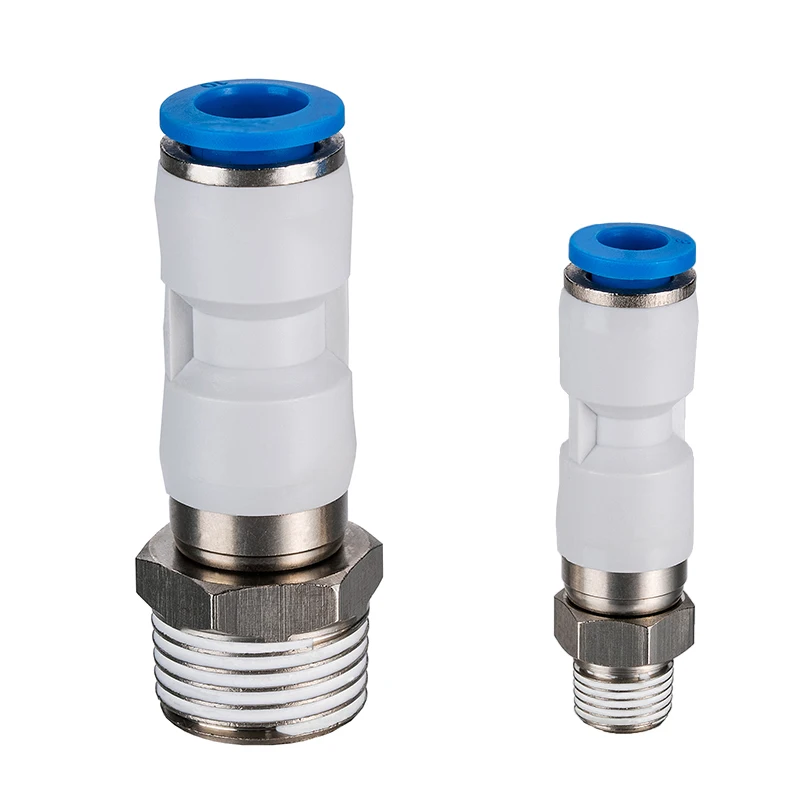 SMC Type NRC NRL Series In Stock Rotary Straight Elbow Pneumatic Quick Connector One Touch Fittings