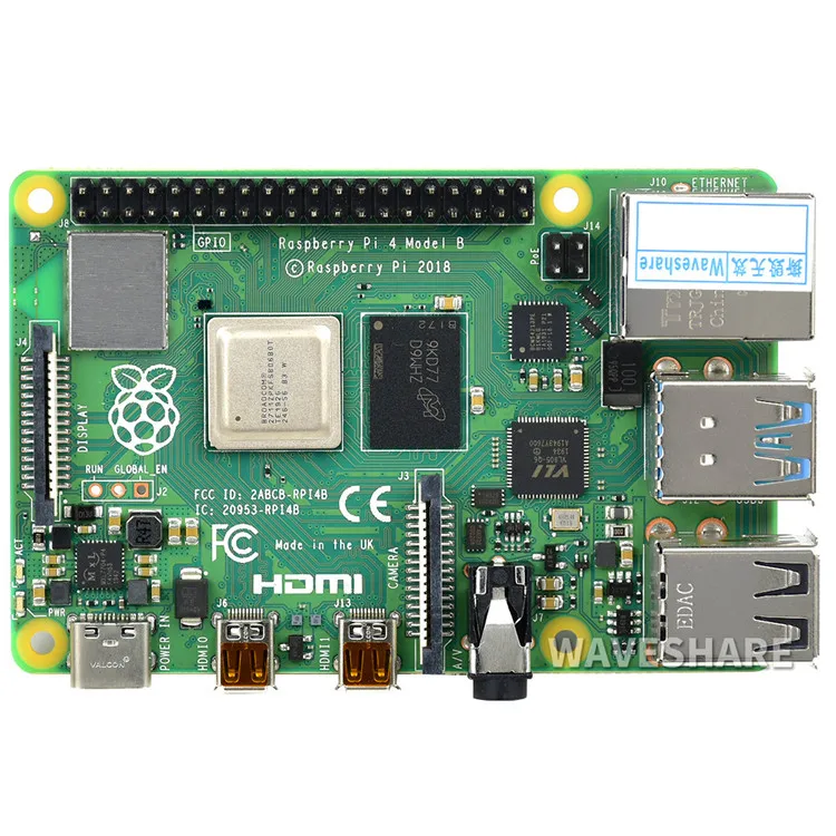 Raspberry Pi 4 Model B 4GB 1.5GHZ CPU wireless 5.0 dual interface POE Ethernet Raspberry Pi 4th Generation Type B Lvchi company