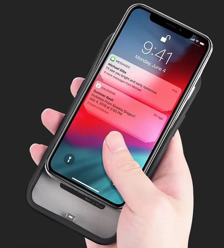  Мягкий чехол из ТПУ с резервным аккумулятором для iphone 12 Pro
