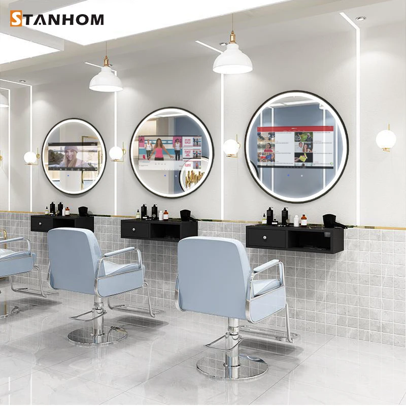 STANHOM Beauty Salon Bathroom Wall Android Smart LED Mirror