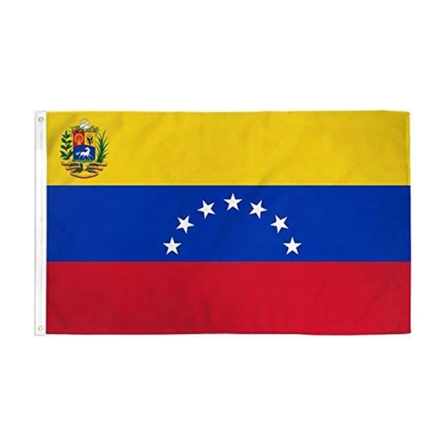 Whole sale 100% polyester 90cmX150cm Venezuela national flag
