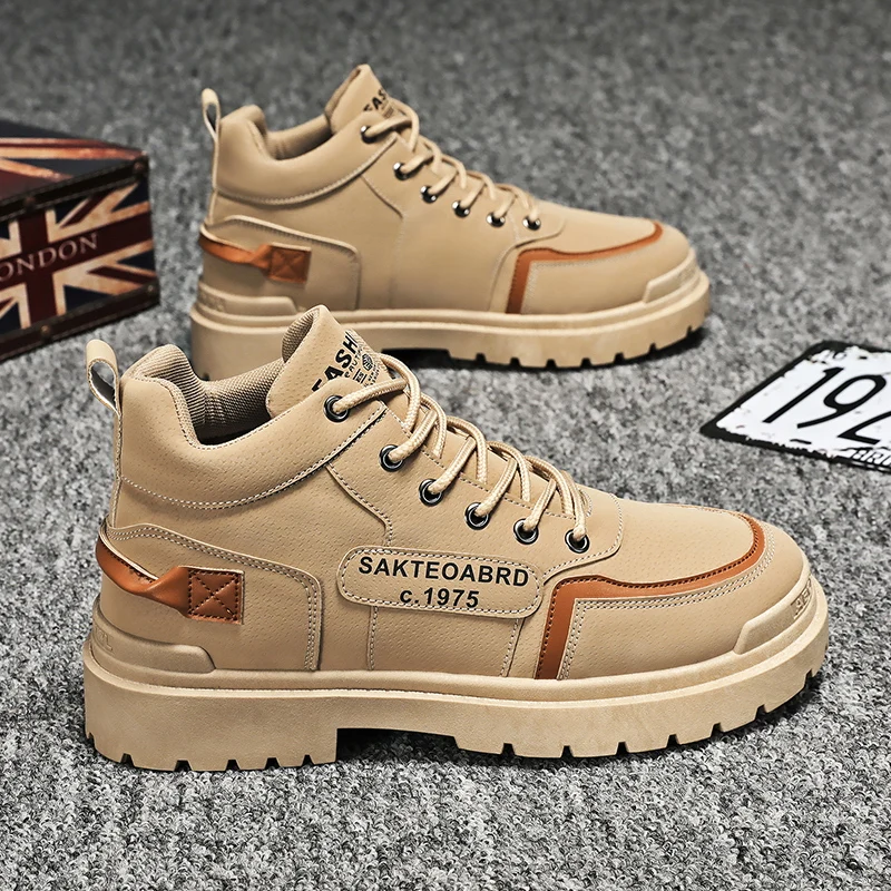 Autumn and winter main model Martin rhubarb boots desert short boots tooling