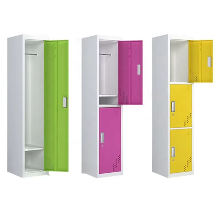 Single Door Steel Wardrobe Locker With Clothes Hanger Changing Room School Gym Metal Locker