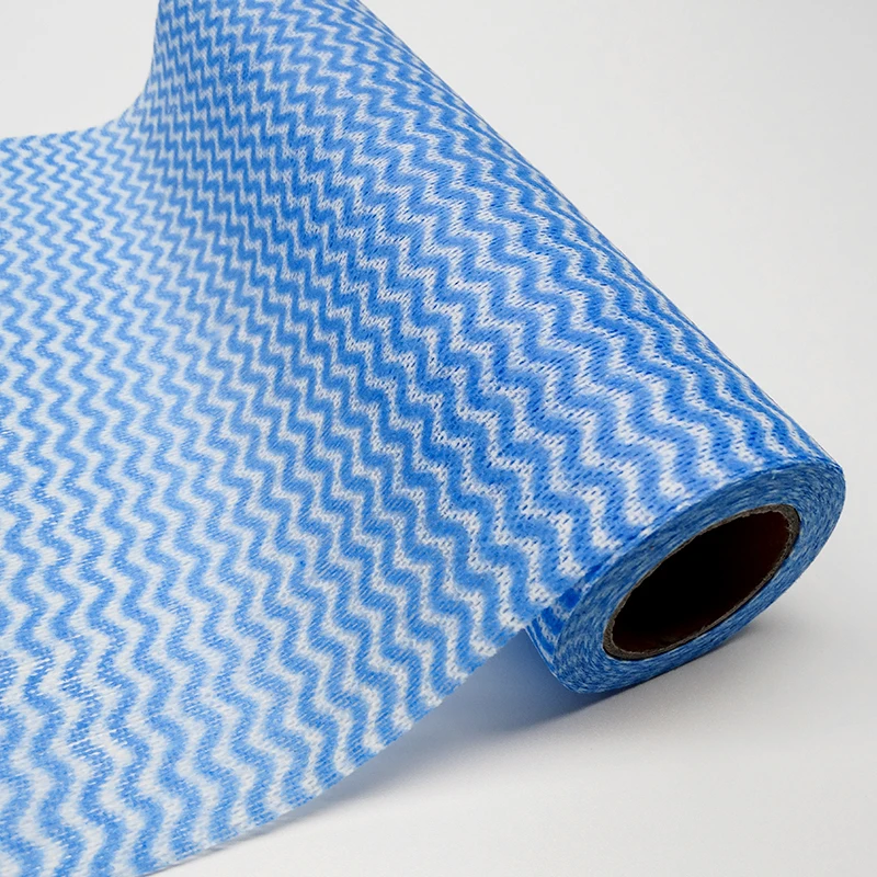 Household Cleaning Products Microfiber Absorbent Low Lint Spunlace Nonwoven Wipe