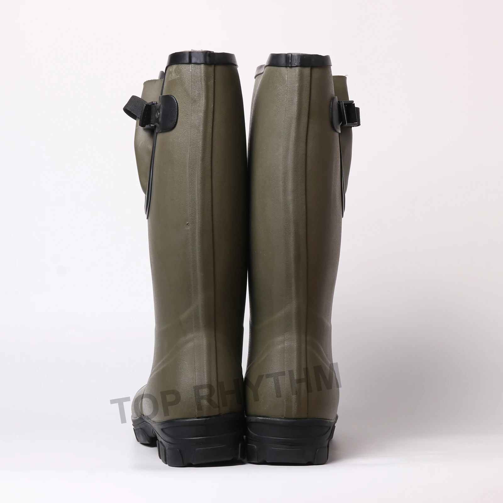 safty shoes again rain green garden work knee high men shoes waterproof vietnam rain boots