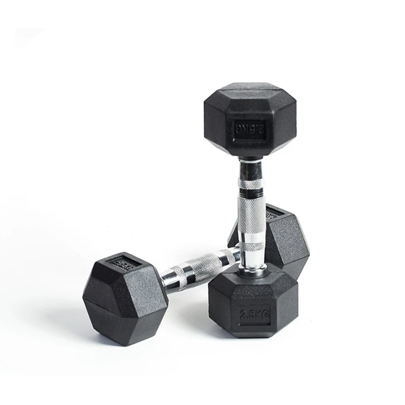 
Best DB-2304 Wholesale Weight Lifting Fitness Equipments Home Mancuernas Cast Iron Hex Neoprene Rubber Coat Dumbbell For 
