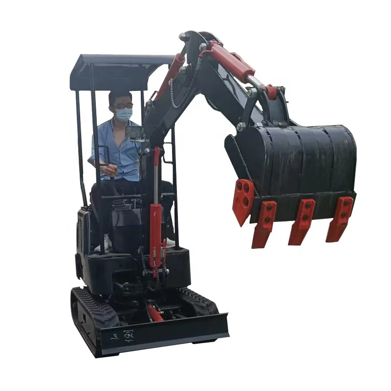 FREE SHIPPING 1000kg Mini Small Digger CE/EPA/EURO 5 China Wholesale Compact Excavators 1 Ton