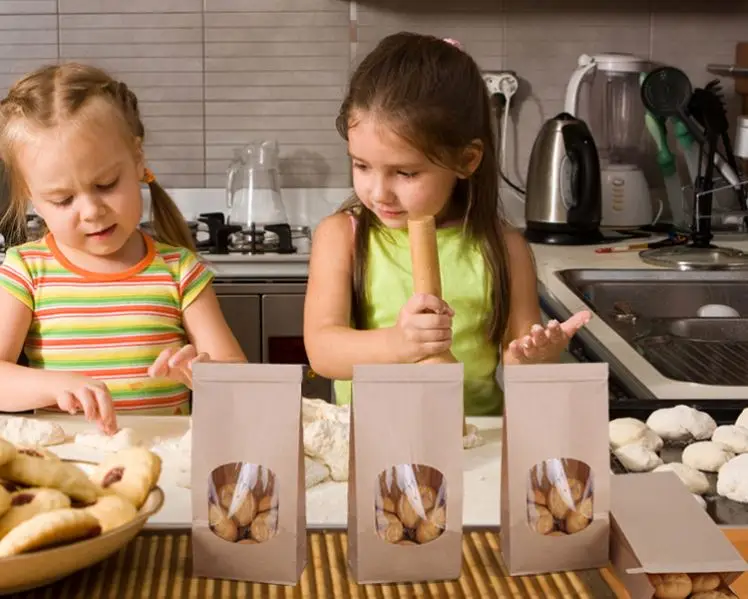 Selling well all over the world new design Brown Kraft Paper Bag,popular design kraft paper food bag