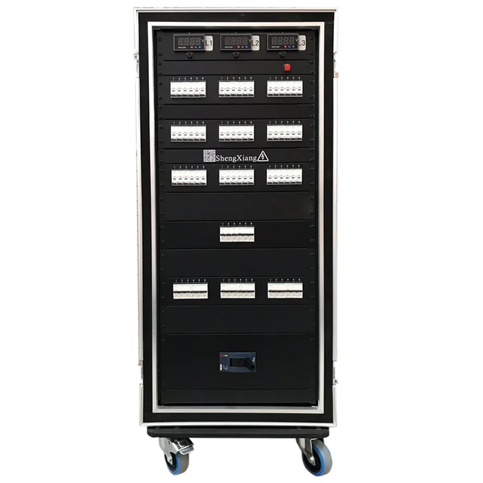 64 channels power distribution box 3 phase temporary power distribution bar module