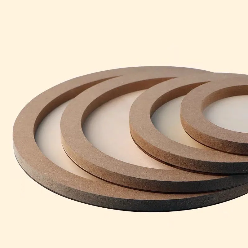 Customized Size Round circle Sand tray clay frame Home Decor MDF Photo Frame Decor gift interactive diy Creative frame for kids