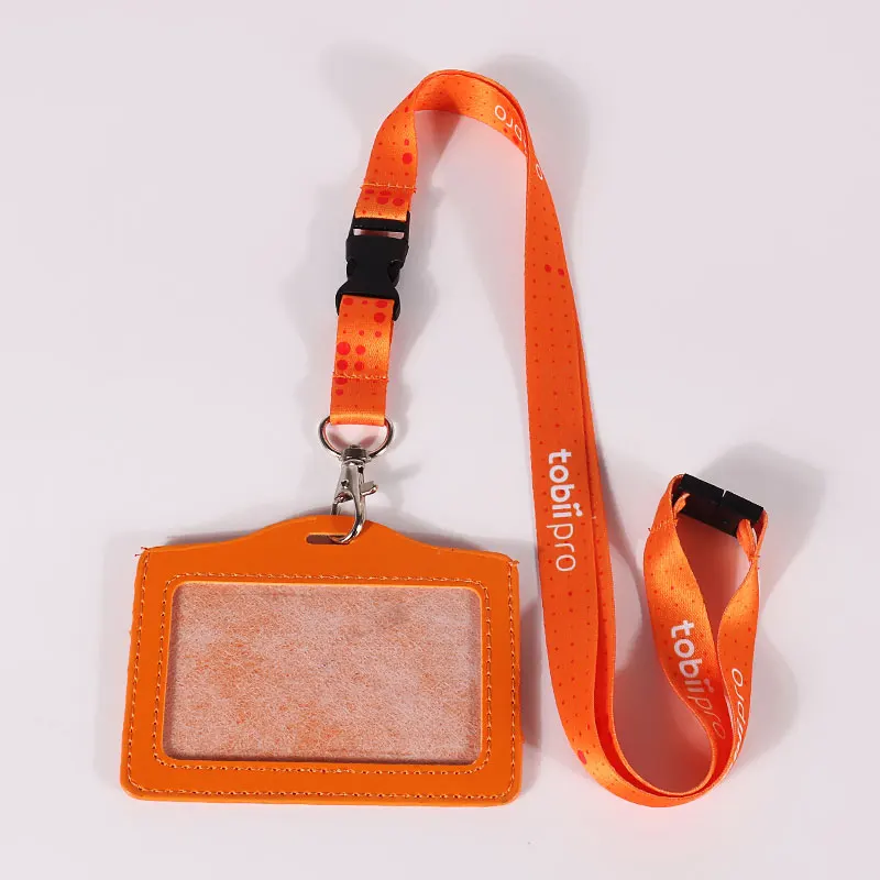 Polyester lanyard custom lanyard airbus sublimation printing lanyard with ring neck id badge card holder