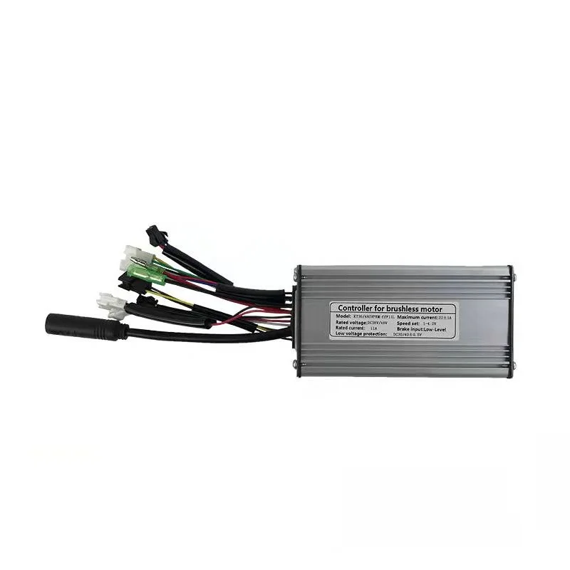 Kunteng brand 9 mosfet 36v/48v e-bike KT-22A brushless square wave 22a speed controller with light connector