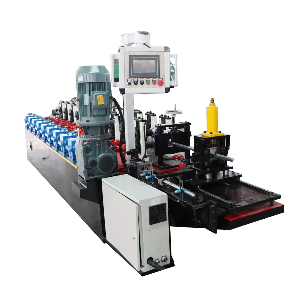 V Light Steel Keel Forming Machine PLC Control System Angle Iron Making Cutting Machine