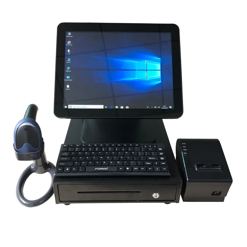  Дешевые 15 дюймов емкостный сенсорный экран кассовый pos windows tablet супермаркет кассовых аппаратов