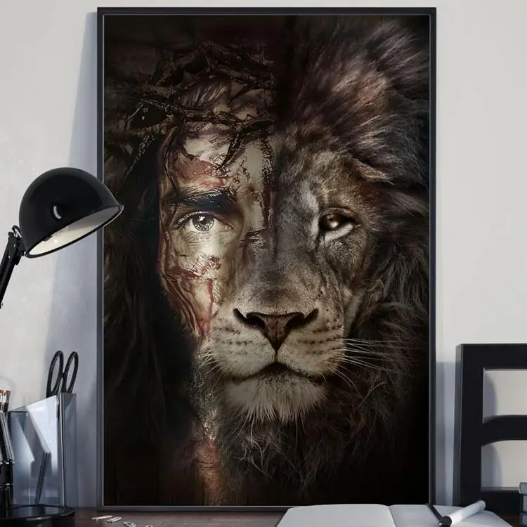 
Animal Pictures Modern Art Wall Decor Lion Poster No Frame King Of The Forest Lions Painting For Home Decoration 