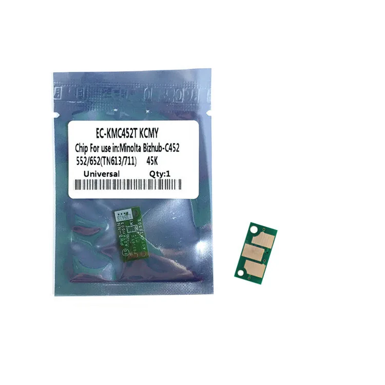 Konica minolta чип сброса цвета для bizhub c452 c552 c652 барабанные чипы TN613