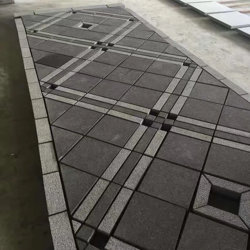 Anti Slip Flame G684 Paving Stone Black Granite Tile Thick Granit Pavement for Outdoor Floor