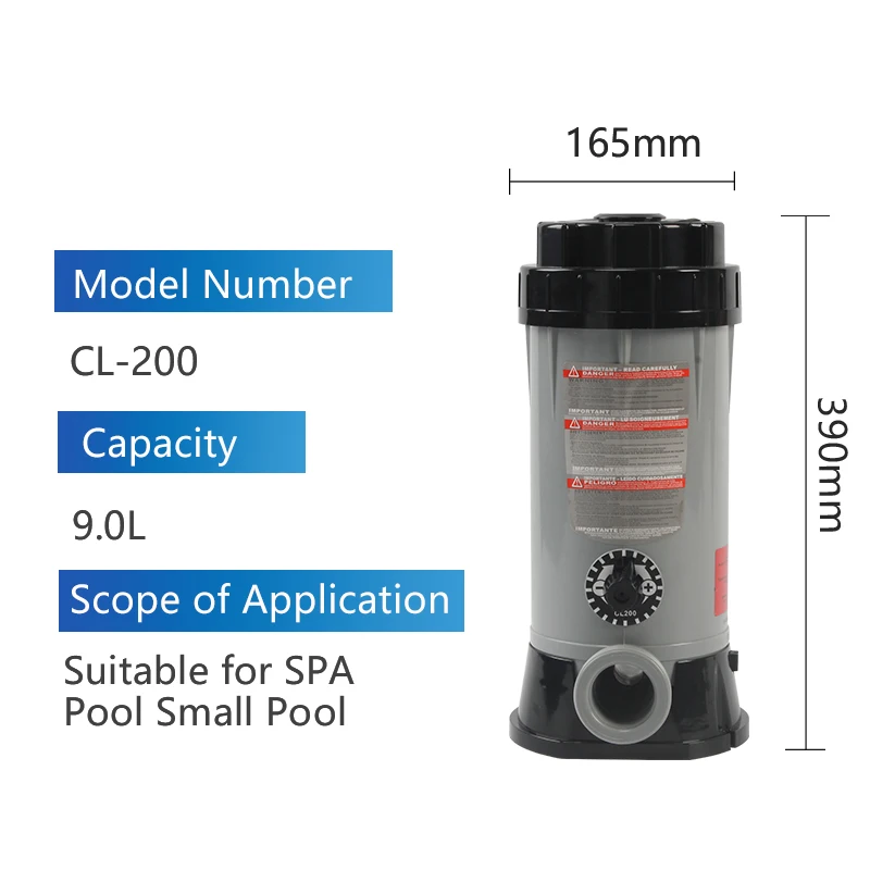 Swimming Pool Chlorine Dispenser Chlorine Tablet Chlorine Feeder