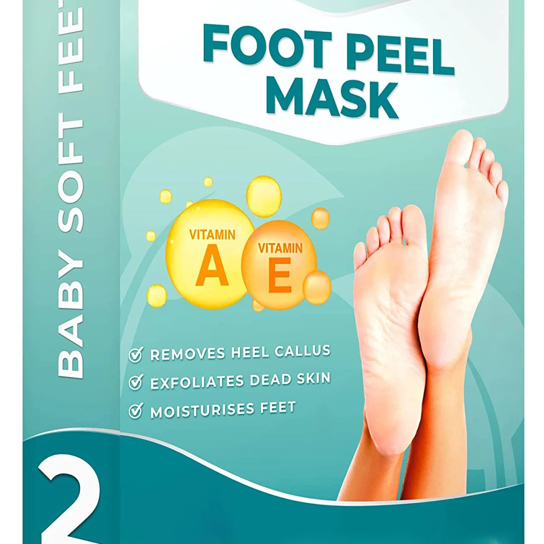 OEM ODM Private Label Remove Fine Line Avocado Whitening Exfoliating Foot Peel Mask