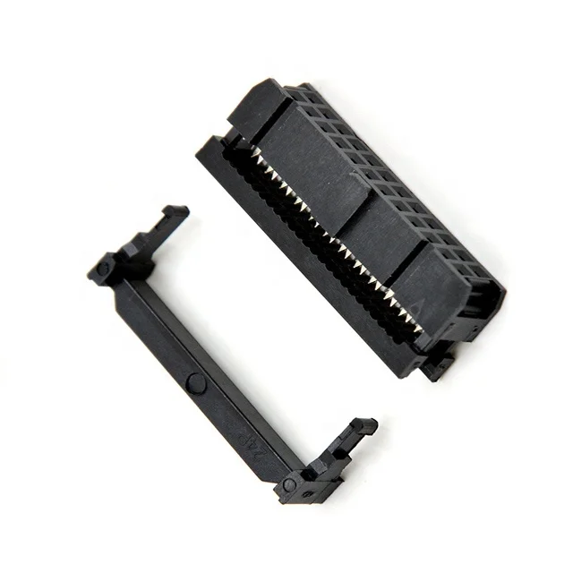 Двухрядный разъем IDC с шагом 2,54 мм, разъем IDC, 24 контакта, гнездовой разъем