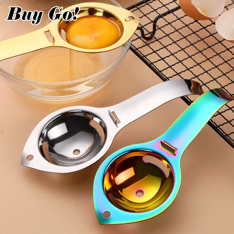 Egg Tools Stainless Steel Egg Yolk Separator Divider Separator Eggs Divider