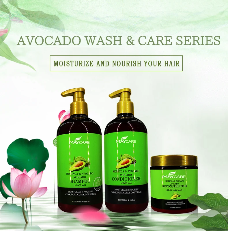 Organic Avocado Hair Food Deeply Repair 3-in-1 Dry Hair Mask Treatment