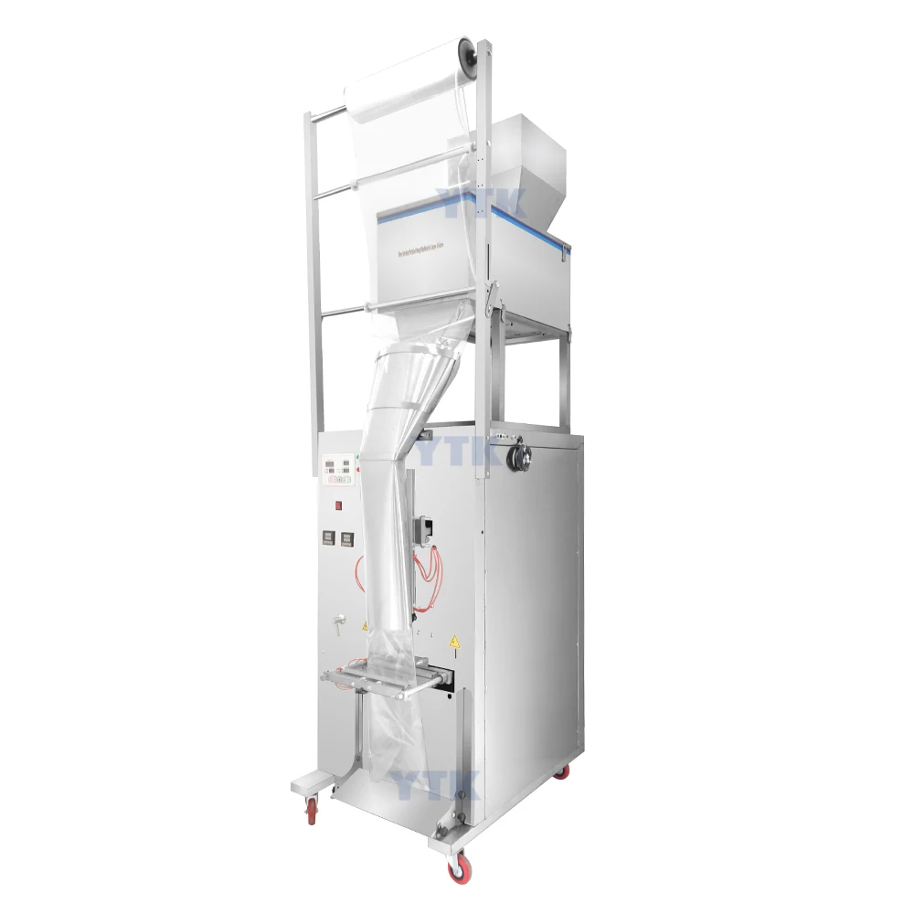 20-1200g Automatic back sealing sugar pop corn seed coffee pouch packing machine banana chips used sachet packing machine