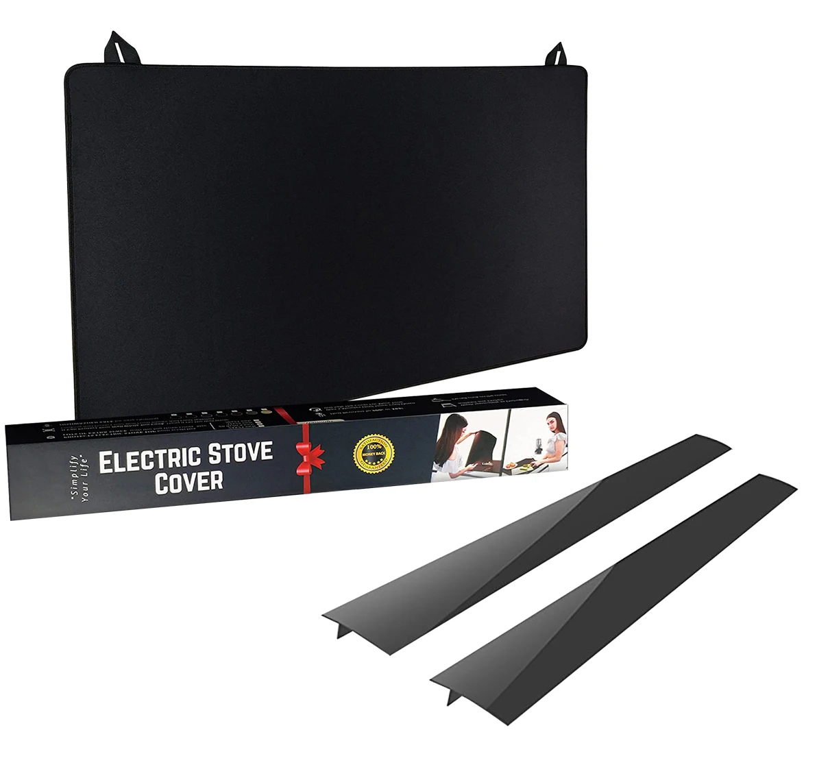 Amazon hot 2-layer nonslip heat resistant electric stove top covers with silicone stove counter gap cover