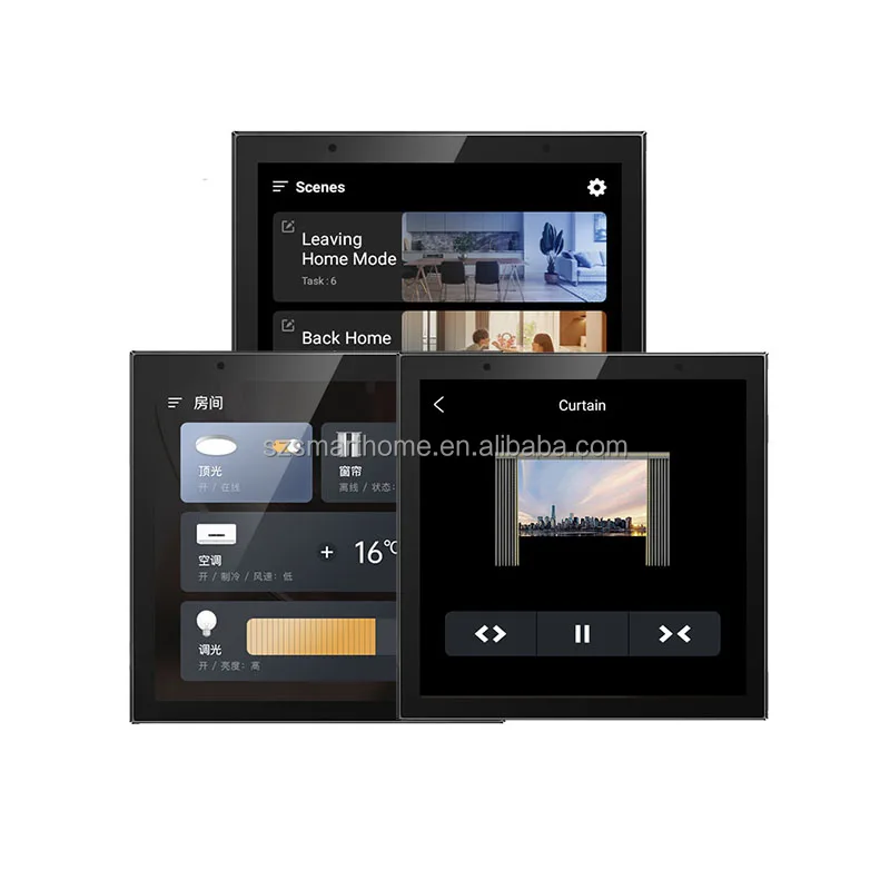 2023 Wall Switch UK Smart Home Control Panel With Zigbee Hub Smart Scene with built-in Alexa voice control