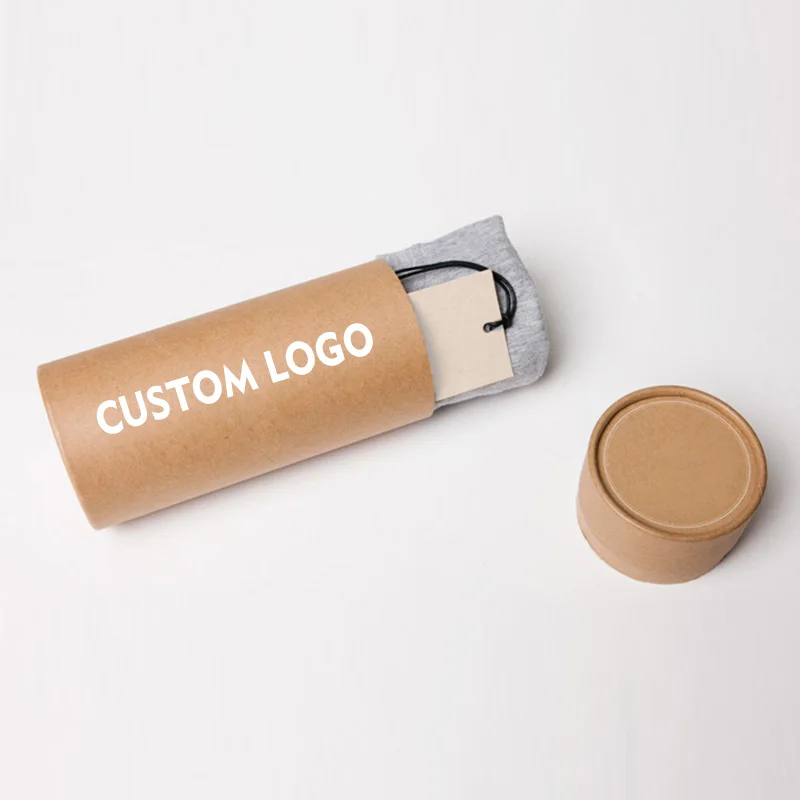 Custom Luxury Desgin Recyclable Cylinder Box Cosmetic Essential oils Skincare Eyeliner Cardboard Round Paper tube Packaging box