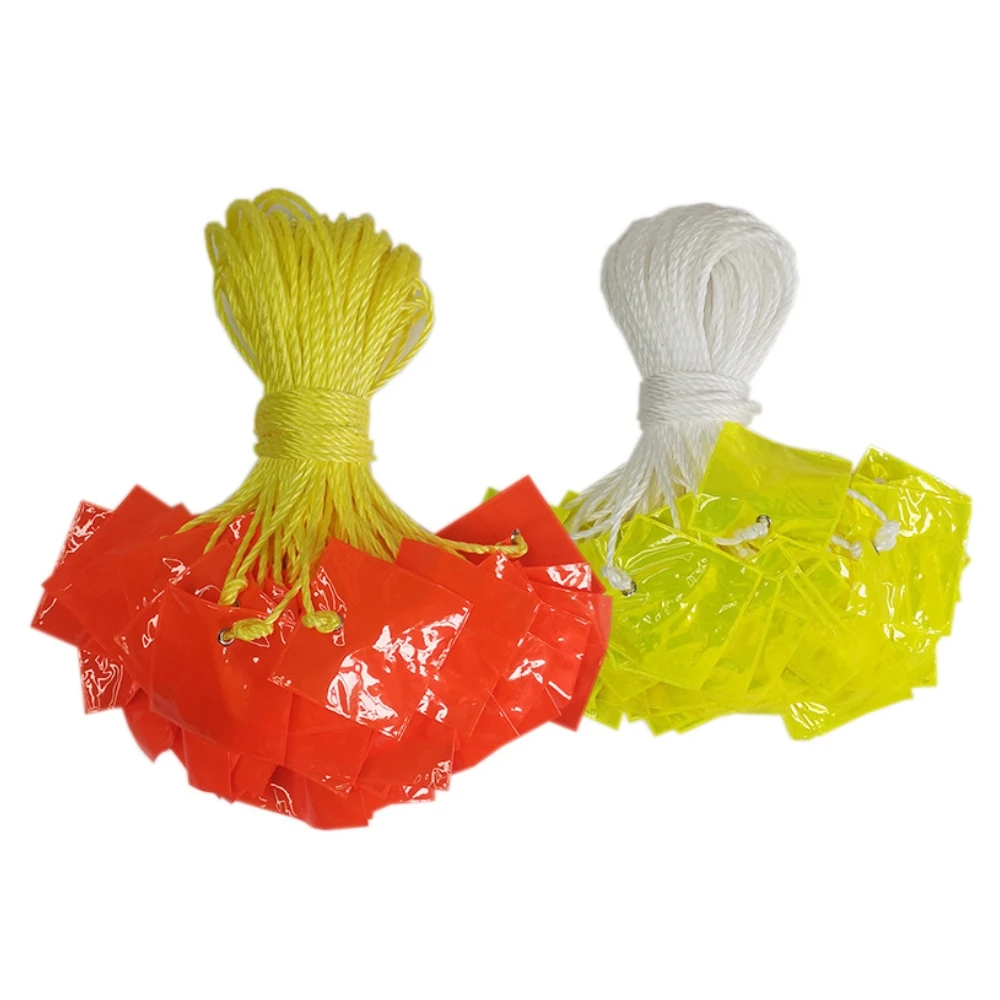 Day Night Roads Line Strings Reflective Caution Marker Red Yellow Tags Safety Bunting Flags HIP Reflector String Delineators